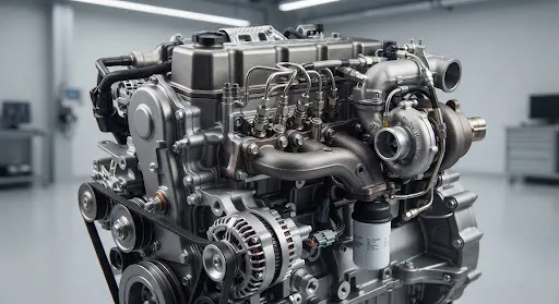 Motor diésel de alto rendimiento para camión NPR con inyectores y múltiples limpios.